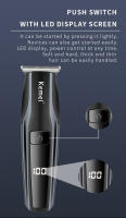 Kemei-cortadora de pelo profesional para hombres y niños, máquina de corte de barba, recargable, con pantalla LED - details 4