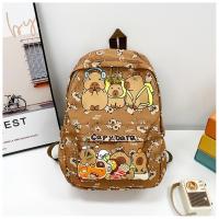 Mochila bonita de capibara de gran capacidad, mochila escolar ultraligera transpirable para estudiantes, bolsa de libros de dibujos animados de nailon - details 44