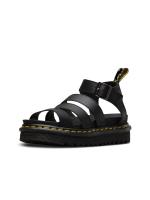 Verano nueva plataforma Martin sandalias de piel de vaca de las mujeres sandalias romanas dedo desnudo hebilla de metal línea de costura - details 3