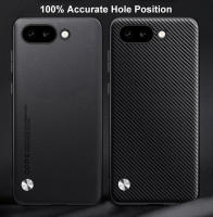 Funda de lujo de cuero PU para Google Pixel 9A Cubierta trasera de silicona mate - details 2