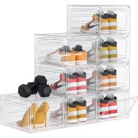 Cajas de Zapatos de Plástico Transparente 12 Cajas de Almacenamiento Apilables para Mujeres/Hombres - details 15