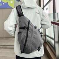Bolso de pecho de Color sólido para hombre, bolso de hombro de tela Oxford multifuncional de gran capacidad, hombro ajustable, estilo coreano - details 13