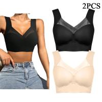 Ropa interior de 2 uds., sujetador sin costuras para mujer, Tops sexis de talla grande, ropa interior pequeña y cómoda sin anillo de acero - details 7
