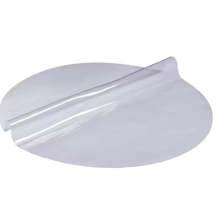 SucceBuy Protector de mesa transparente, redondo de 48 pulgadas (1230 mm), mantel de plástico PVC de 1,5 mm de grosor, protector de escritorio impermeable - 1