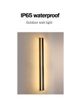 Luz de pared para exteriores, lámpara moderna de pared resistente al agua IP65, para AC85-265V, porche, puerta, 1800, 2000mm de largo, color negro - details 3