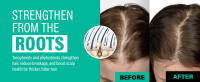 Strengthen your hair from the roots. Tocopherols and phytosterols strengthen hair and boost scalp.
