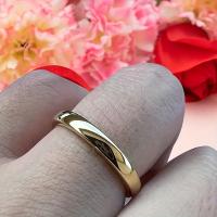 Anillo de Tungsteno con Baño de Oro de 18K, Regalo Perfecto de Compromiso/Boda, simple, el Amor Eterno de - details 7