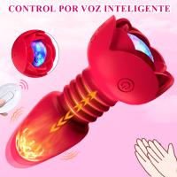 Vibrador Telescópico Enchufe Anal Vibrante con Mando a Distancia Masajeador Prostatea - details 3