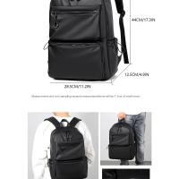 Mochila de 14 pulgadas para hombre Mochila de viaje de gran capacidad Color sólido - details 1