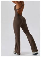 Traje de Yoga para Mujer con Almohadilla de Pecho Aéreo Sin Mangas de Ballet Danza Fitness Deporte Gimnasio Ropa Deportiva Material Exterior de Nylon Temporada Primavera/Verano - details 6