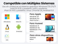 UGREEN Teclado Inalámbrico 2.4G Carcasa de Metal Compatible con PC, MacBook, MateBook, Teléfono - details 5