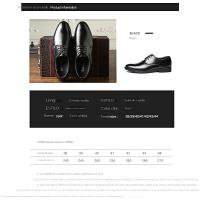 Zapatos de cuero de negocios para hombres, zapatos casuales, clásicos, negros, cabeza redonda - details 2