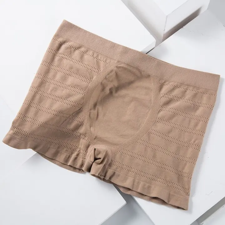 Ropa interior deportiva Sexy para hombre, ropa interior de algodón con entrepierna, Boxer transpirable, bragas sin costuras, pantalones cortos de nailon - 1