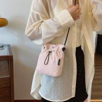 Bolso de lona con cordón de estilo coreano, bandolera de nailon de Color sólido, bolso de hombro, cartera, bolso para teléfono móvil, trabajador de oficina - details 11