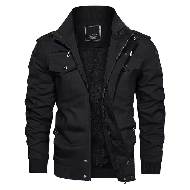 Chaqueta de Invierno Cálida para Hombres MAGCOMSEN Abrigo de Carga con Lina de Poliéster - 1