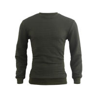 Suéter de punto para hombre, camiseta informal de manga larga con cuello redondo y ajuste holgado - details 20