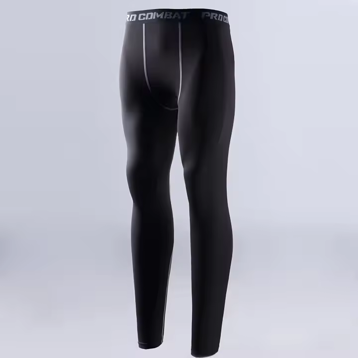 Quick-Drying Compression Sport Pants For Men - Sweat-Wicking And Breathable Leggings For Basketball, Running, And Cycling - 1