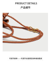 Nuevo Bolso popular Bolso de mano tejido con hebilla de cuerda de metal Bolso de hombro Bolso de mujer retro de gran capacidad átil - details 13