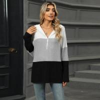 Sudadera con capucha con cremallera para mujer, suéter suelto de manga larga, tops de moda, - details 12