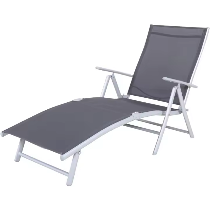 Básico, 147 x 63,5 x 87 cm, Gris/Plateado - 1