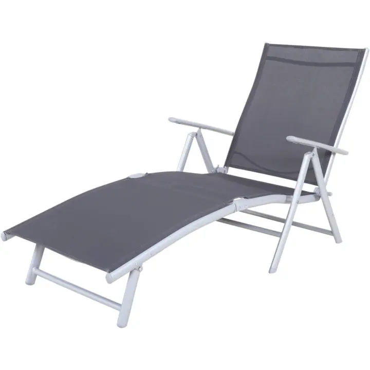 Básico, 147 x 63,5 x 87 cm, Gris/Plateado - 1