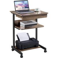 Mesa Ordenadora con Ruedas Pequeña Escritorio para Juegos con Cajón Espacio Límite Negro 79,5x56x51cm - details 25