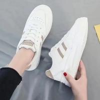 Zapatos informales para caminar para mujer, zapatillas planas de cuero con cordones, de fondo plano, de verano - details 3