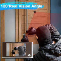 Timbre de Puerta Elecpow Nuevo de 3.5 pulgadas con Peephole 120° LCD Viewer Cámara de Puerta Inteligente para el Hogar Monitor Visual para Exteriores Buenos Normales Fabricado en China - details 2