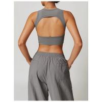 Chaleco de yoga sin mangas con cuello halter para mujer Chaleco deportivo ajustado con cuello halter - details 6