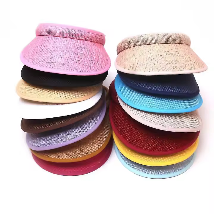 Clip en visera Sombrero con visera de ala ancha Clip en la cabeza Viseras para mujeres - 1