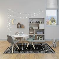 Alfombra Suave Moderna, Patrón Geométrico Vintage Antideslizante, Resistente A Las Manchas, Lavable A máquina, 1 unidad - details 0