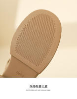 Nuevo Xiaoxiangfeng boca poco profunda T cinturón suela gruesa tacón medio zapatos pequeños de cuero casual zapatos de mujer - details 23