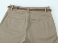 PB&ZA2025 nueva ropa de verano para mujer con múltiples colores, cinturón trenzado, pantalones casuales con temperamento de cintura media, estilo informal que combina con todo - details 4