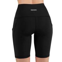 Shorts de Yoga Deportivos de Cintura Alta Uowu Para Mujeres Sin Costuras, Bolsillos Laterales, Entrenamiento, Correr, Gimnasio - details 3