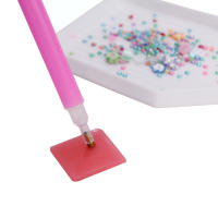 Pluma de Glue para Puntos de Diamante Adhesivo de Barro de Cerámica Herramientas de Manicura con 5 Piezas Set Herramienta de Almacenamiento - details 3