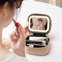 Bolsa de Maquillaje Luminosa Portátil Organizador de Cosméticos con Espejo - details 0