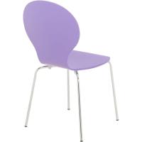 Conferencia con Asiento De Madera I 2 Sillas De Cocina con Base De Metal I Color:, Color:Violeta - details 1