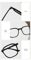 Gafas graduadas personalizadas Mya para hombres y mujeres, monturas minimalistas, lentes de alta claridad, astigmatismo miopía personalizable F081 - details 11