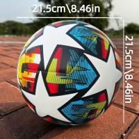 Balón de Fútbol Clásico Pentagrama Número 5 Pelota de Fútbol de PU Cosida a Máquina - details 1