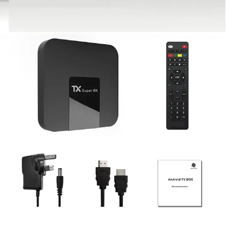 Dispositivo de TV inteligente TX Super, decodificador con Android 10, 8K, 2GB, 16GB, Wifi, RK3228, reproductor multimedia Global - 1