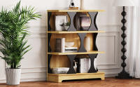 Moderno Estante de Libros en Diseño de Cilindro Ahorro de Espacio, Montaje en Suelo, Perfeccionado para Blanco y Negro - details 0