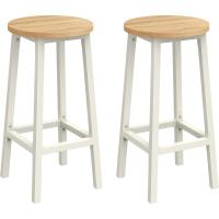 Taburetes de Bar de Metal Montaje Fácil Reposapiés Ideal para Cocina, Sala, Comedor - details 0
