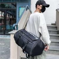 Bolso de hombro para viaje de negocios de gran capacidad, bandolera deportiva, mochila de gimnasio, bolsa de viaje con bolsillo independiente para zapatos - details 16