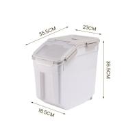 Cubo de comida para gatos de gran capacidad, 15 kg, a prueba de humedad y a prueba de insectos para el hogar - details 8