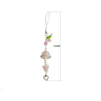 Campanilla de viento acrílica para teléfono móvil, cadena para teléfono, abalorio antipérdida, mariposa, amor, cordón colgante para teléfono Ins - details 0