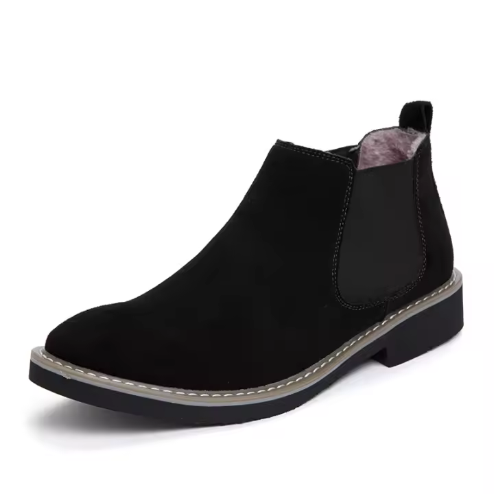 Botas Chukka para hombre Botas de cuero para hombre Tobillo casual Botas sin cordones para hombre - 1