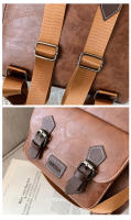 Mochila de Cuero de pu para Mujer, bolso de mano informal, bolso de viaje, bandolera - details 6