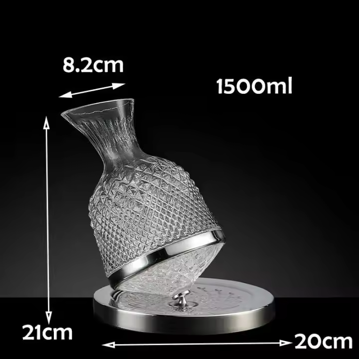Vaso giratorio, aireador de vino, decantador de vaso, regalo creativo, creatividad, 1500ml - 1