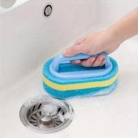 Cepillo de esponja con mango ideal para limpieza de baño y cocina - details 0