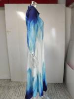 Ropa de mujer europea y americana temperamento impresión de un solo pecho dividido camisa vestido 661 - details 20